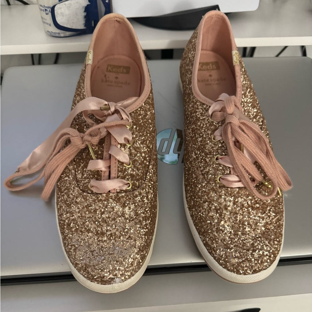 Kate spade keds rose gold